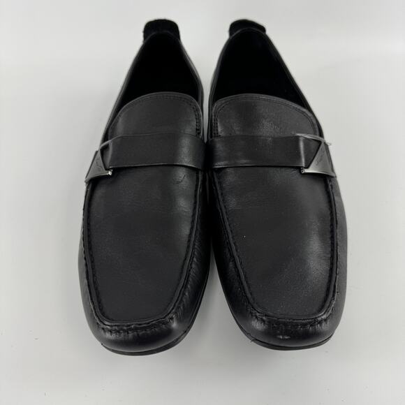 Kenneth Cole Loafer Black Slip On Moc Toe Leather DrivingShoe Men\'s Size 10.5 M main image 7